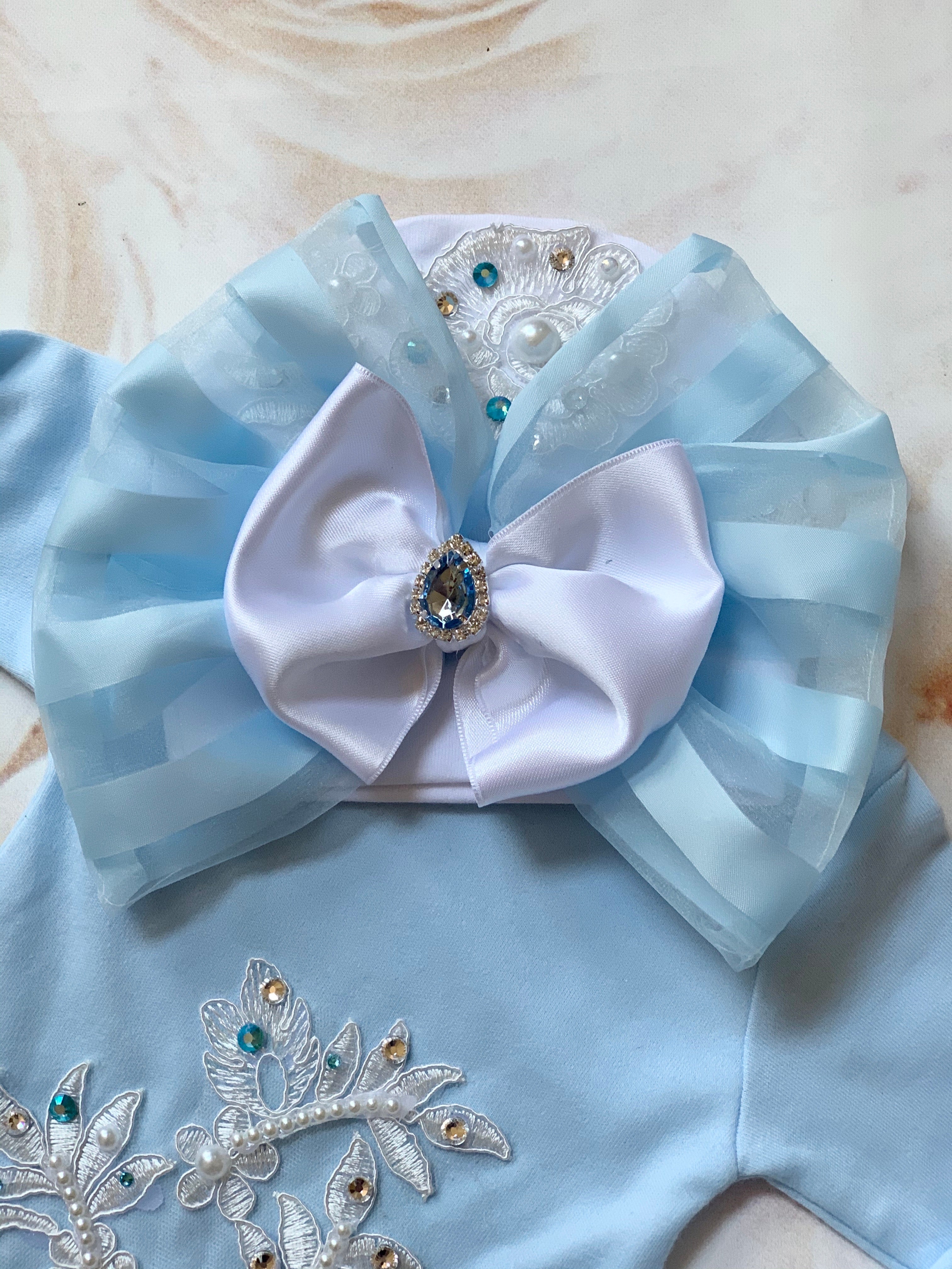 Jeweled Infant Gown
